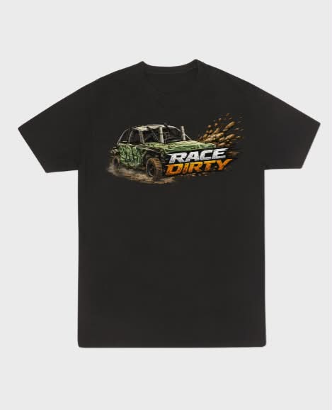 race dirty t shirt